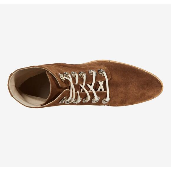 New Freda Salvador Ace HW Brown Suede Hardware Size 11 M Women - Picture 4 of 12